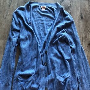 Blue cardigan